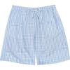 image:imageSwimZip Mens Swim Shorts with Boxer Brief Liner and UPF 50 Sun ProtectionBlue Gingham