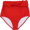 image:imageSwimZip Womens High Waisted Swim Bottoms with UPF 50 Sun ProtectionFiesta Red