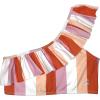 image:imageSwimZip Womens One Shoulder Bikini Top UPF 50 Multiple ColorsPeach