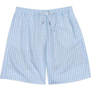 image:imageSwimZip Mens Swim Shorts with Boxer Brief Liner and UPF 50 Sun ProtectionBlue Gingham