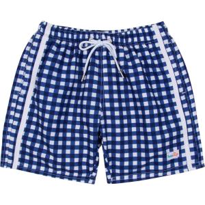 image:imageSwimZip Mens Swim Shorts with Boxer Brief Liner and UPF 50 Sun ProtectionNavy Gingham