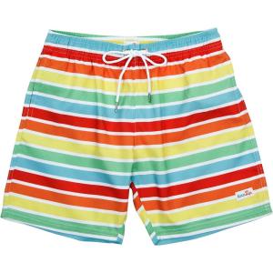 image:imageSwimZip Mens Swim Shorts with Boxer Brief Liner and UPF 50 Sun ProtectionRainbow