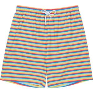 image:imageSwimZip Mens Swim Shorts with Boxer Brief Liner and UPF 50 Sun ProtectionSunny Stripe