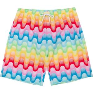 image:imageSwimZip Mens Swim Shorts with Boxer Brief Liner and UPF 50 Sun ProtectionSurfs Up