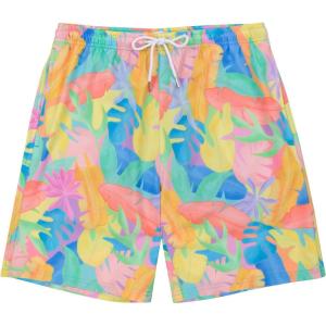 image:imageSwimZip Mens Swim Shorts with Boxer Brief Liner and UPF 50 Sun ProtectionVibrant Vacay