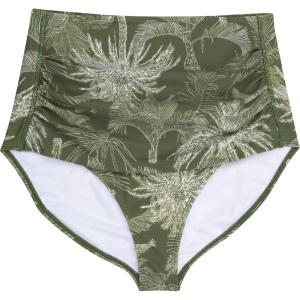 image:imageSwimZip Womens High Waisted Swim Bottoms with UPF 50 Sun ProtectionHawaiian Rainforest