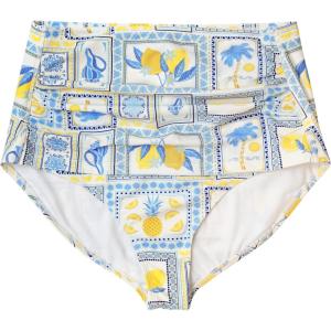 image:imageSwimZip Womens High Waisted Swim Bottoms with UPF 50 Sun ProtectionMediterranean Lemons