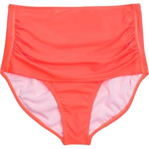 image:imageSwimZip Womens High Waisted Swim Bottoms with UPF 50 Sun ProtectionNeon Orange