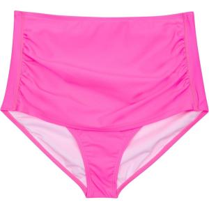 image:imageSwimZip Womens High Waisted Swim Bottoms with UPF 50 Sun ProtectionNeon Pink
