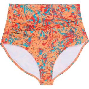 image:imageSwimZip Womens High Waisted Swim Bottoms with UPF 50 Sun ProtectionSwirl
