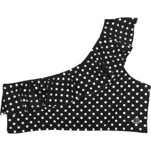 image:imageSwimZip Womens One Shoulder Bikini Top UPF 50 Multiple ColorsBlack