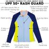 image:imageSwimZip Womens Long Sleeve Rash Guard with Pockets amp UPF 50 Sun ProtectionEndless Sea