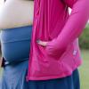 image:imageSwimZip Womens Long Sleeve Rash Guard with Pockets amp UPF 50 Sun ProtectionFuchsia Festival