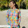 image:imageSwimZip Womens Long Sleeve Rash Guard with Pockets amp UPF 50 Sun ProtectionImpressions