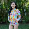 image:imageSwimZip Womens Long Sleeve Rash Guard with Pockets amp UPF 50 Sun ProtectionImpressions