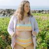 image:imageSwimZip Womens Long Sleeve Rash Guard with Pockets amp UPF 50 Sun ProtectionOrchid