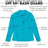 image:imageSwimZip Womens Long Sleeve Rash Guard with Pockets amp UPF 50 Sun ProtectionScuba Blue