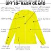 image:imageSwimZip Womens Long Sleeve Rash Guard with Pockets amp UPF 50 Sun ProtectionSulphur Yellow