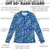 image:imageSwimZip Womens Long Sleeve Rash Guard with Pockets amp UPF 50 Sun ProtectionTropadelic