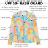 image:imageSwimZip Womens Long Sleeve Rash Guard with Pockets amp UPF 50 Sun ProtectionVibrant Vacay