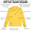 image:imageSwimZip Womens Long Sleeve Rash Guard with Pockets amp UPF 50 Sun ProtectionYellow
