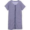 image:imageSwimZip Womens Rash Guard Short Sleeve Zip Swim Shirt UPF 50 White Stripe XL
