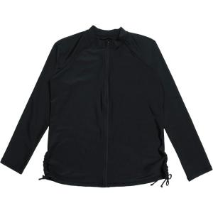 image:imageSwimZip Womens Long Sleeve Rash Guard Shirt with UPF 50 Sun ProtectionBlack