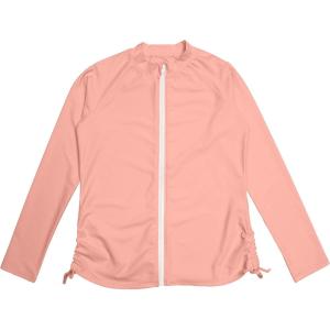 image:imageSwimZip Womens Long Sleeve Rash Guard Shirt with UPF 50 Sun ProtectionPink