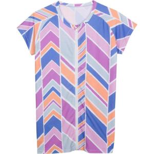 image:imageSwimZip Womens Plus Size Short Sleeve Rash Guard Zip Swim Shirt UPF 50Cali Girl