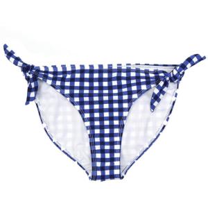 image:imageSwimZip Womens Side Tie Bikini Swimsuit Bottom UPF 50  Multiple ColorsNavy Gingham