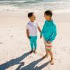 image:imageSwimZip Swim Leggings  UPF 50 Swim Pants  Baby Toddler Little and Big KidsScuba Blue