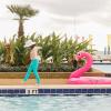 image:imageSwimZip Swim Leggings  UPF 50 Swim Pants  Baby Toddler Little and Big KidsScuba Blue