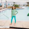 image:imageSwimZip Swim Leggings  UPF 50 Swim Pants  Baby Toddler Little and Big KidsScuba Blue