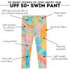 image:imageSwimZip Swim Leggings  UPF 50 Swim Pants  Baby Toddler Little and Big KidsVibrant Vacay