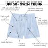 image:imageSwimZip Boys Swim Trunks with Boxer Brief Liner and UPF 50 Sun ProtectionBlue Gingham