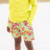 image:imageSwimZip Boys Swim Trunks with Boxer Brief Liner and UPF 50 Sun ProtectionHibiscus