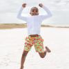 image:imageSwimZip Boys Swim Trunks with Boxer Brief Liner and UPF 50 Sun ProtectionHibiscus