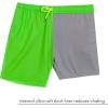 image:imageSwimZip Boys Swim Trunks with Boxer Brief Liner and UPF 50 Sun ProtectionNeon Green