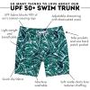 image:imageSwimZip Boys Swim Trunks with Boxer Brief Liner and UPF 50 Sun ProtectionPalm Leaf