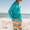 image:imageSwimZip Boys Swim Trunks with Boxer Brief Liner and UPF 50 Sun ProtectionRainbow
