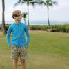 image:imageSwimZip Boys Swim Trunks with Boxer Brief Liner and UPF 50 Sun ProtectionSunny Stripe