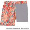 image:imageSwimZip Boys Swim Trunks with Boxer Brief Liner and UPF 50 Sun ProtectionSwirl
