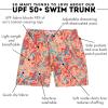image:imageSwimZip Boys Swim Trunks with Boxer Brief Liner and UPF 50 Sun ProtectionSwirl