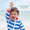 image:imageSwimZip Little Boy Long Sleeve Sunsuit with UPF 50 Sun Protection Blue Crab 2T