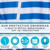 image:imageSwimZip Little Boy Long Sleeve Sunsuit with UPF 50 Sun Protection Blue Crab 2T