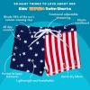 image:imageSwimZip Shorties  UPF 50 Swim Shorts  Baby Toddler and Kids  Boys or GirlsAmericana