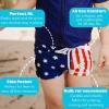 image:imageSwimZip Shorties  UPF 50 Swim Shorts  Baby Toddler and Kids  Boys or GirlsAmericana