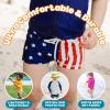 image:imageSwimZip Shorties  UPF 50 Swim Shorts  Baby Toddler and Kids  Boys or GirlsAmericana