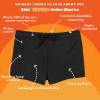image:imageSwimZip Shorties  UPF 50 Swim Shorts  Baby Toddler and Kids  Boys or GirlsBlack