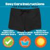image:imageSwimZip Shorties  UPF 50 Swim Shorts  Baby Toddler and Kids  Boys or GirlsBlack
